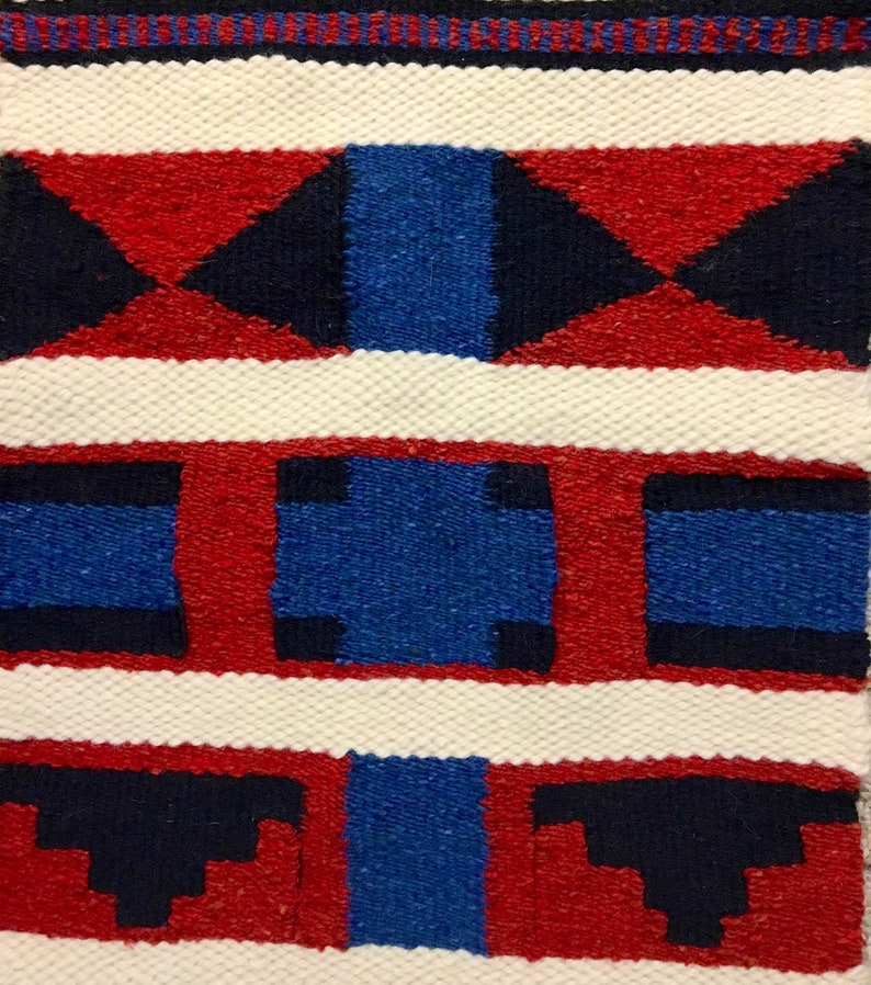 Native American Style Geometric Weaving With Feathers and Etsy