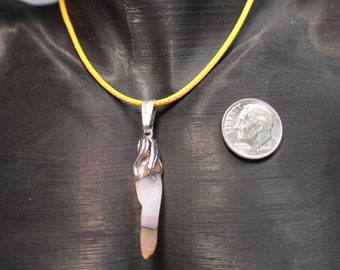 Natural Gemstone Point Pendant Necklace, Boho Crystal Jewelry, Minimalist Layering Necklace