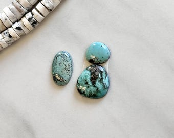 Small Sky Blue Freeform Sonora Turquoise, Set of 3