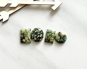 Mellan Havsgrön Blandad Treasure Mountain Turkos, Set om 4