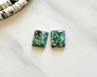 Small Sky Blue Bar Namtso Lake Turquoise, Set of 2