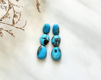 Paiute turquesa mixto azul cielo pequeño, juego de 6
