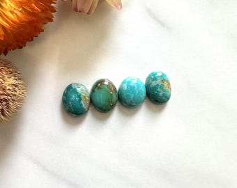 Small Mixed Freeform Fox Turquoise, Set of 4