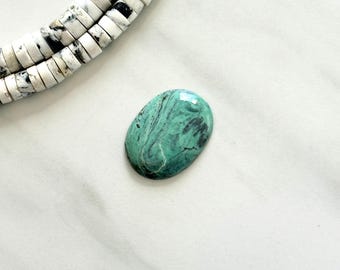 Large Sea Green Oval Crescent Lake Variscite
