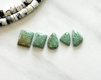 Small Mint Green Mixed Treasure Mountain Turquoise, Set of 5