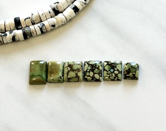 Small Earth Brown Mixed Treasure Mountain Turquoise, Set of 6