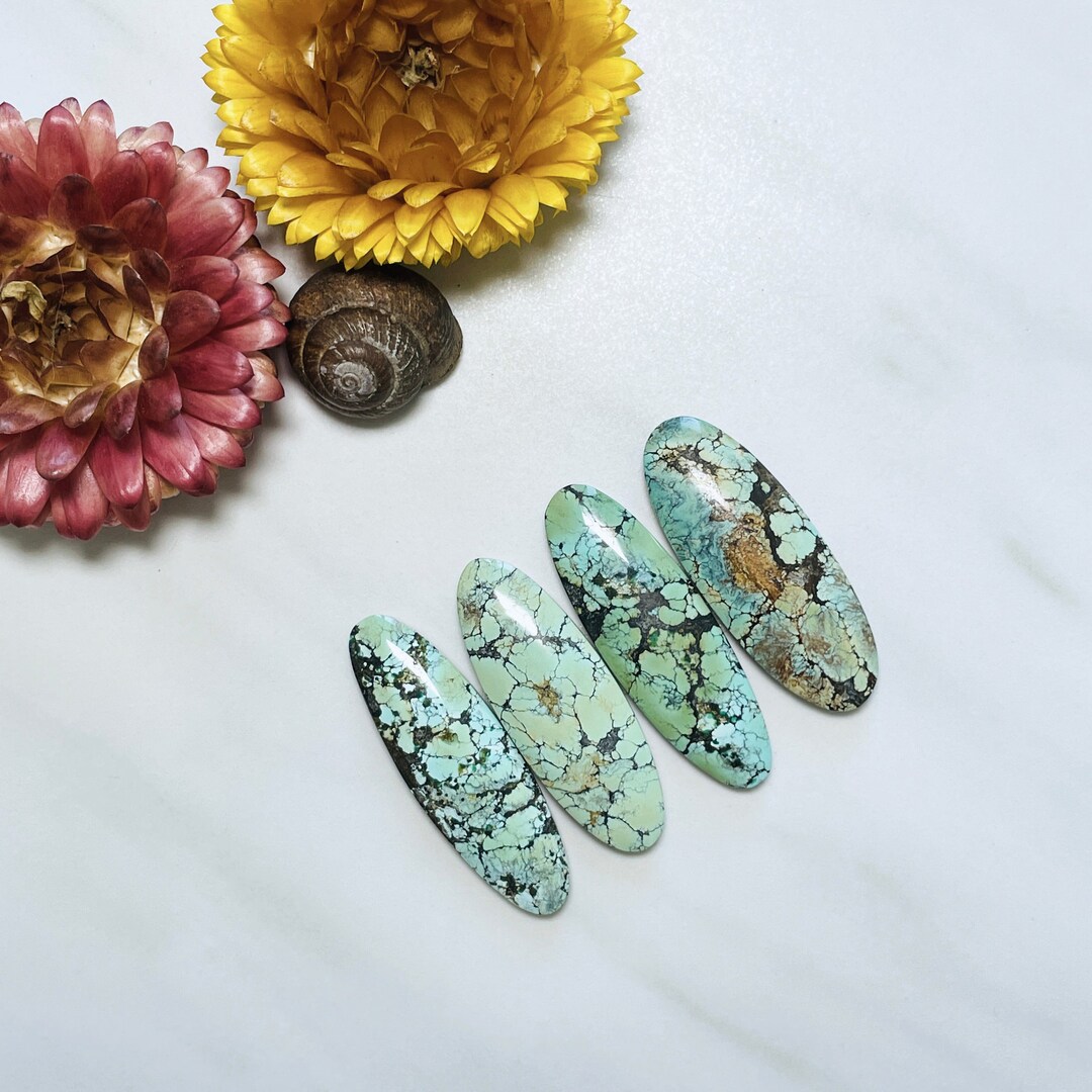 Large Mixed Surfboard Wild Horse Turquoise Set of 4 Etsy