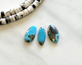 Medium Sky Blue Mixed Ithaca Peak Turquoise, Set of 3