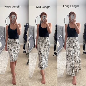 Mid length leopard skirts etsy discount