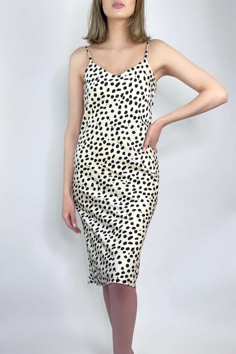 Cheetah Print Leopard Print Zebra Print Satin Slip Dress - Etsy