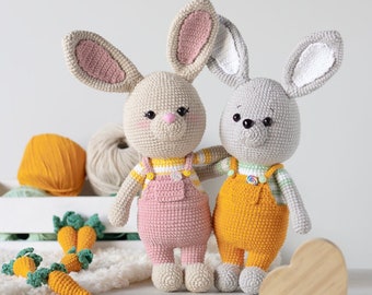 Bunny Pattern Doug (English)/ Crochet Bunny PATTERN pdf tutorial