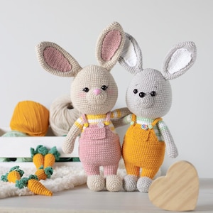 Bunny Pattern Doug (English)/ Crochet Bunny PATTERN pdf tutorial