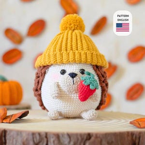 Crochet Pattern Hedgehog Edi (English)/ Crochet Hedgehog PATTERN/ Amigurumi Hedgehog pattern pdf tutorial