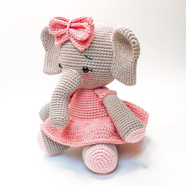 Crochet Pattern Elephant English/ Crochet Elephant PATTERN Etsy