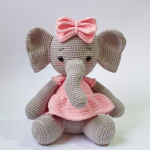 Crochet Pattern Elephant English/ Crochet Elephant PATTERN Amigurumi Elephant pattern pdf tutorial image 3