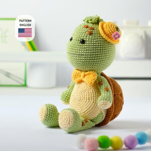 Crochet Pattern Turtle (English)/ Crochet Turtle PATTERN Amigurumi Turtle pattern pdf tutorial