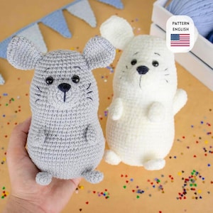Chinchilla Amigurumi Pattern (English)/ Crochet Chinchilla PATTERN  pdf tutorial