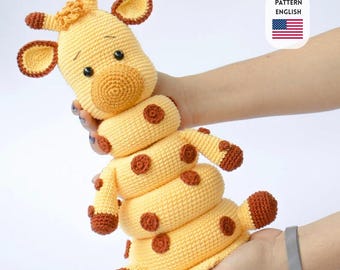 Crochet Pattern Giraffe (English)/ Crochet giraffe PATTERN Amigurumi giraffe pattern pdf tutorial