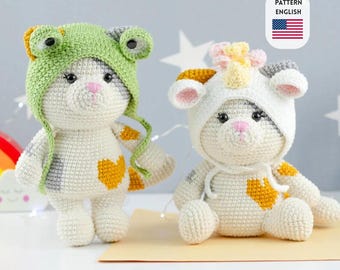 Crochet Pattern Cat (English)/ Crochet cat PATTERN Amigurum/ Cat pattern pdf tutorial