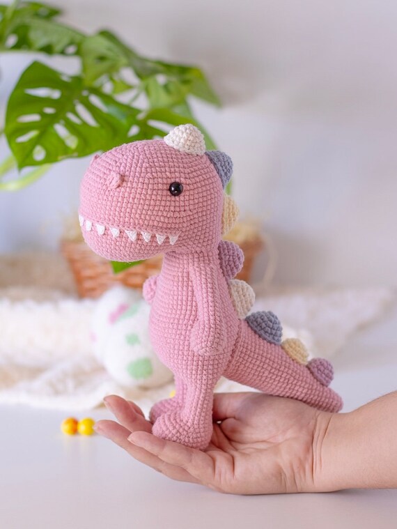 Patrón de crochet Dinosaurio (inglés/portugués/España)/PATRÓN de