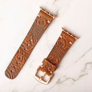 Leather Apple Watch Band 41-49-46-44-42-45-38-40 mm, Custom Leather Watch Band, iWatch Band, Apple Watch Band, 4,5,6,7,8,9 10 SE, ULTRA 2-1