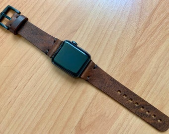 Apple Watch Band, Leather Apple Watch Band, Leather Watch Band, iWatch Band, Series 1 2 3 4 5 6 7 8 9 SE, 49-45-44-42mm, 41-40-38mm.