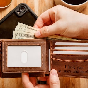 Cartera de hombre, Cartera de hombre personalizada, Cartera de cuero, ORGANIZADOR DE CARTERA, Cartera de cuero,