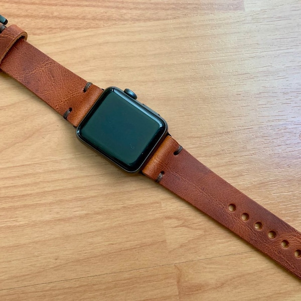 Apple Watch Band, Leather Apple Watch Band, Leather Watch Band, iWatch Band, Series 1 2 3 4 5 6 7 8 9 SE, 49-45-44-42mm, 41-40-38mm.