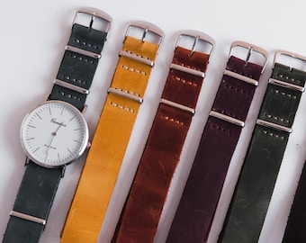 Customized leather watch band, Engraved watch strap, Handmade watch strap, Watch strap women, Personalized watch band, Leather watch strap