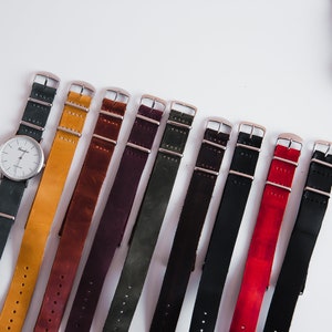 Leather watch strap 20mm,Mens watch strap,Watch band leather,Mens watchband,Personalized watchband