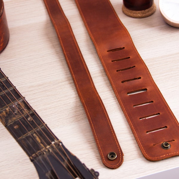 Custom leather guitar strap,Engraved guitar strap,Leather guitar strap with name,Personalized guitar strap,Handmade leather guitar straps