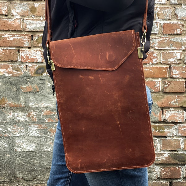 Leather ipad bag,iPad pro 12.9 leather bag,Mens ipad bag leather,Satchel for ipad,Leather ipad satchel,iPad shoulder bag,iPad crossbody bag