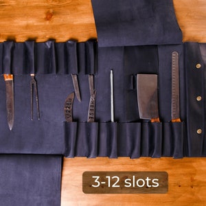 Handmade knife roll, Leather knife roll, Knife bag, Chef knife roll, Chef knife bag, Knife roll bag, Knife roll leather