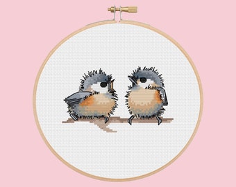 birds - cross stitch pattern
