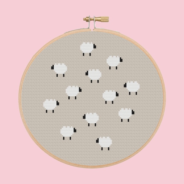 sheep - cross stitch pattern