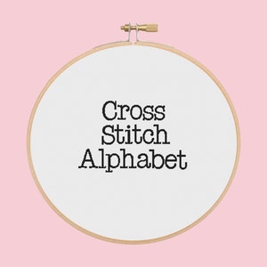 Full alphabet - font 1 - cross stitch pattern