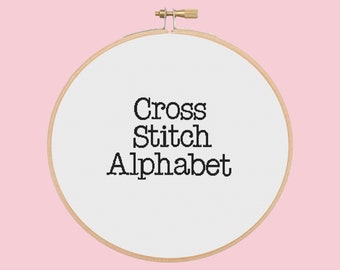 Full alphabet - font 1 - cross stitch pattern