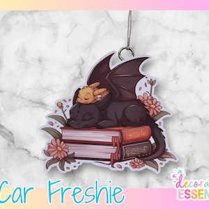Dragons on books Car Freshie, Car Scent, Air Freshener