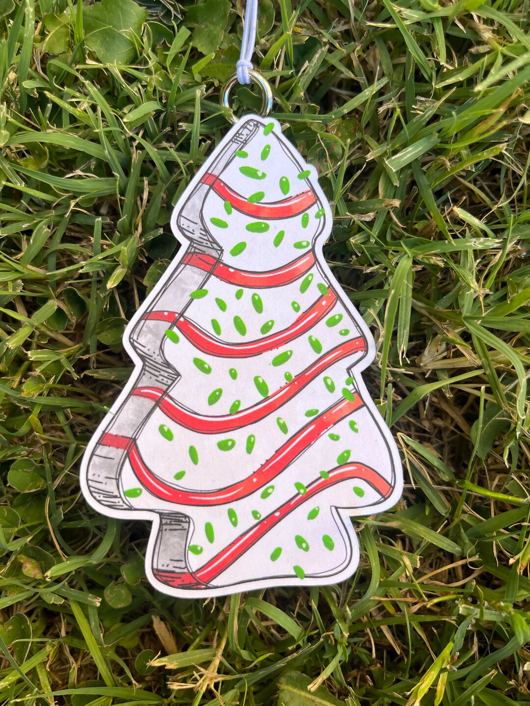 Little Christmas Tree Cake Freshie , Tree Cake Freshie, Christmas Tree