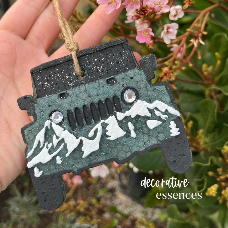 Jeep With Mountains Freshie Jeep Freshie Mountain Freshie Etsy