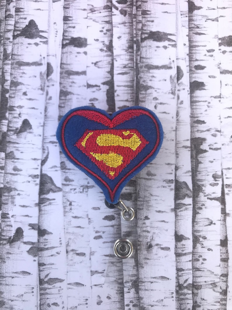 Super Man Nurse Heart Nurse RN LPN CNA pt Badge Reel Alligator Clip Belt clip Magnet Brooch pin Nurse/'s Week