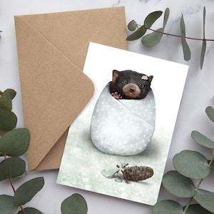 Tasmanian Devil Baby Greeting Card