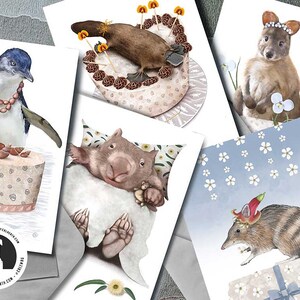 Wildlife Greeting Cards - Set of 5 (A)