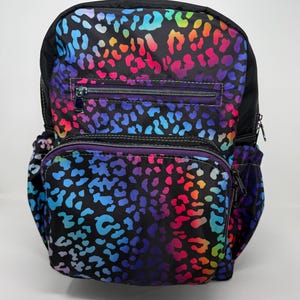 ZipNGo Travel Backpack - Leopard, stars, florals,
