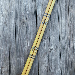 Set of Rattan Escrima Sticks With Dragon Design