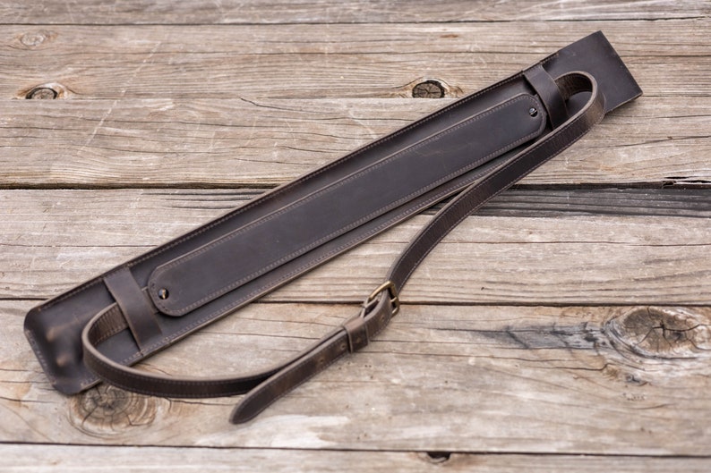 Leather Escrima Kali Arnis Stick Case Warm Grey Etsy