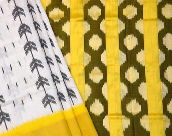 Pochumpalli Ikkat Pure Silk Handloom Saree