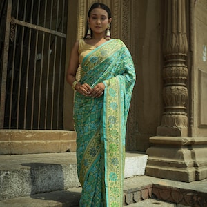 Banarasi Designer Rai Bandhini Saree