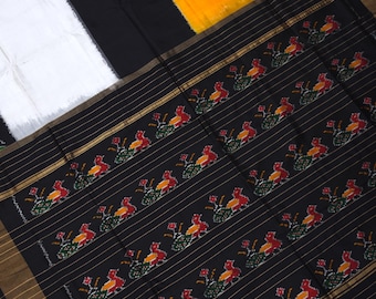 Pochumpalli Ikkat Pure Silk Handloom Saree