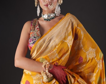 Banarasi Katan Silk Meenakari Handloom Saree